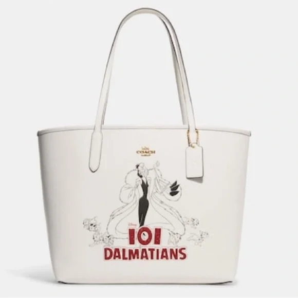 NET Coach Disney X Cruella & 101 Dalmatian Leather Tote. - Picture 8 of 10